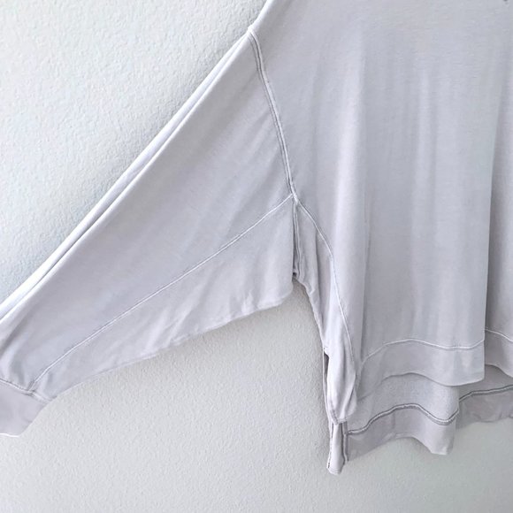 Joy Lab Women's Grey Purple Long Sleeve Tee Size Medium - Picture 2 of 4